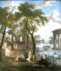 Denkbeeldig Landschap, Dihl Fabriek, 1806